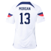Women's Replica MORGAN #13 USA Home Soccer Jersey Shirt 2022 Nike