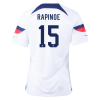 Women's Replica RAPINOE #15 USA Home Soccer Jersey Shirt 2022 Nike