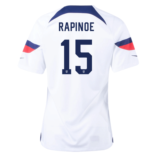 Women's Replica RAPINOE #15 USA Home Soccer Jersey Shirt 2022 Nike
