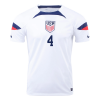 Men's Replica ADAMS #4 USA Home Soccer Jersey Shirt 2022 Nike - World Cup 2022