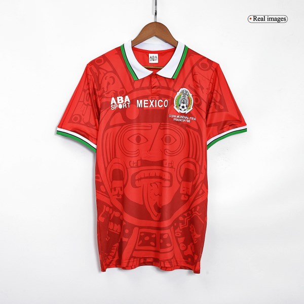 Men's Retro 1998 World Cup Mexico Soccer Jersey Shirt