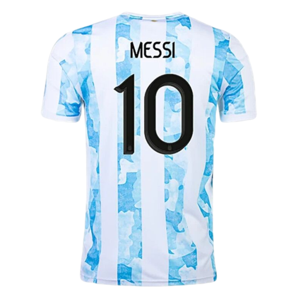 Men's Replica MESSI #10 Argentina Home Soccer Jersey Shirt 2021 Adidas