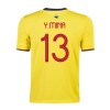 Men's Replica Y.MINA #13 Colombia Home Soccer Jersey Shirt 2021 Adidas