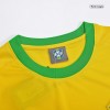 Men's Retro 1970 Brazil Home Soccer Jersey Shirt