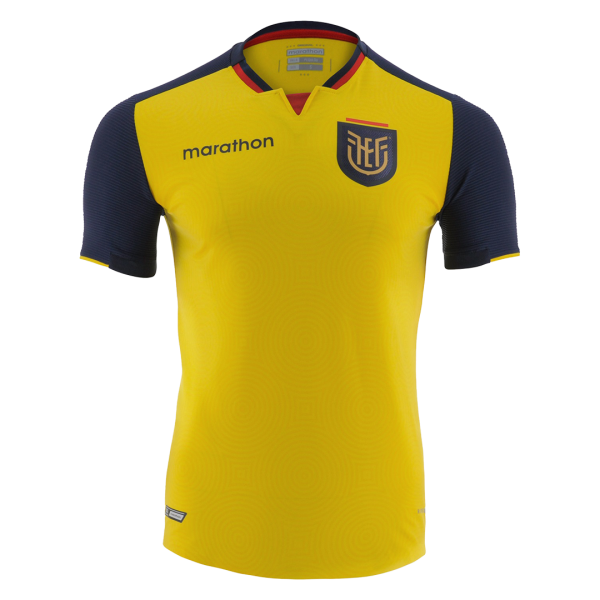Men's Replica Ecuador Home Soccer Jersey Shirt 2020/21 Marathon
