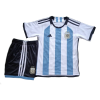 Kids Argentina Home Soccer Jersey Kit (Jersey+Shorts) 2022 Adidas - World Cup 2022