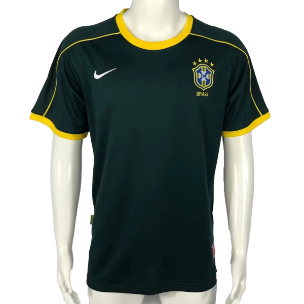 Men's Replica Brazil Goalkeeper Soccer Jersey Shirt 1998