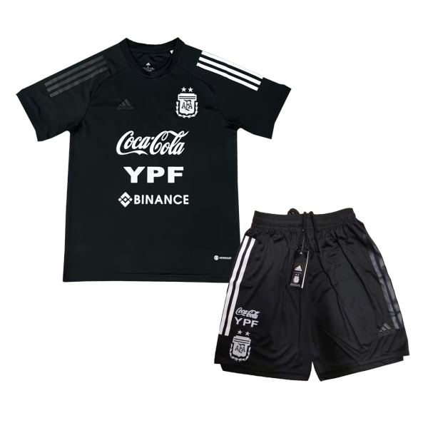 Men's Replica Argentina Pre-Match Soccer Jersey Kit (Jersey+Shorts) 2022 Adidas