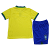 Kids Brazil Home Soccer Jersey Kit (Jersey+Shorts) 2022 Nike - World Cup 2022
