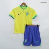 Kids Brazil Home Soccer Jersey Kit (Jersey+Shorts) 2022 Nike - World Cup 2022