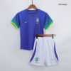 Kids Brazil Away Soccer Jersey Kit (Jersey+Shorts) 2022 Nike - World Cup 2022