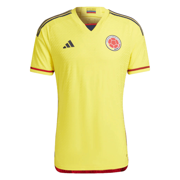 Men's Authentic Colombia Home Soccer Jersey Shirt 2022 Adidas