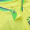 Men's Replica Brazil Home Long Sleeves Soccer Jersey Shirt 2022 Nike - World Cup 2022