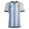 Men's Replica Argentina Home Soccer Jersey Whole Kit (Jersey+Shorts+Socks) 2022 Adidas - World Cup 2022