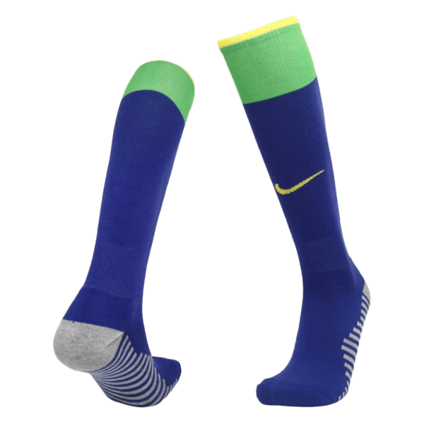 Kids Brazil Away Soccer Socks 2022 Nike