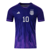 Men's Authentic Messi #10 Argentina Away Soccer Jersey Shirt 2022 Adidas World Cup 2022