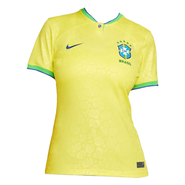 Women's Replica Brazil Home Soccer Jersey Shirt 2022 Nike - World Cup 2022 | Brazil