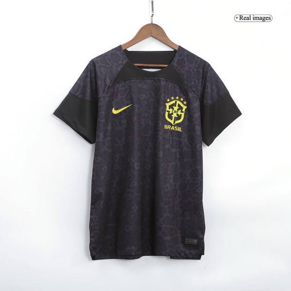 Men's Replica Brazil Goalkeeper Soccer Jersey Shirt 2022 Nike - World Cup 2022
