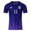 Men's Authentic DI MARIA #11 Argentina Away Soccer Jersey Shirt 2022 Adidas World Cup 2022
