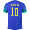 Men's Authentic NEYMAR JR #10 Brazil Away Soccer Jersey Shirt 2022 Nike