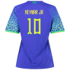 Women's Replica NEYMAR JR #10 Brazil Away Soccer Jersey Shirt 2022 Nike