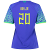 Women's Replica VINI JR #20 Brazil Away Soccer Jersey Shirt 2022 Nike