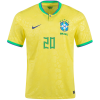 Men's Replica VINI JR #20 Brazil Home Soccer Jersey Shirt 2022 Nike - World Cup 2022