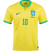 Men's Replica NEYMAR JR #10 Brazil Home Soccer Jersey Shirt 2022 Nike - World Cup 2022