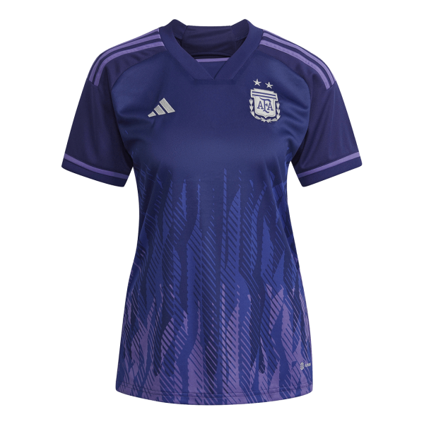 Women's Replica Argentina Away Soccer Jersey Shirt 2022 Adidas - World Cup 2022