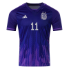 Men's Replica DI MARIA #11 Argentina Away Soccer Jersey Shirt 2022 Adidas - World Cup 2022
