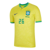 Men's Replica RODRYGO #26 Brazil Home Soccer Jersey Shirt 2022 Nike - World Cup 2022
