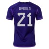 Men's Replica DYBALA #21 Argentina Away Soccer Jersey Shirt 2022 Adidas - World Cup 2022