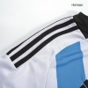 Men's Replica Argentina Home Long Sleeves Soccer Jersey Shirt 2022 Adidas - World Cup 2022