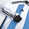 Men's Replica Argentina Home Long Sleeves Soccer Jersey Shirt 2022 Adidas - World Cup 2022