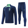 Men's Brazil Zipper Tracksuit Sweat Shirt Kit (Top+Trousers) 2022 Nike