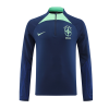 Men's Brazil Zipper Tracksuit Sweat Shirt Kit (Top+Trousers) 2022 Nike