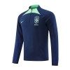 Men's Brazil Zipper Tracksuit Sweat Shirt Kit (Top+Trousers) 2022 Nike