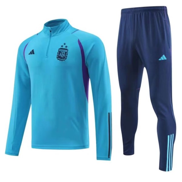 Men's Argentina 3 Stars Zipper Tracksuit Sweat Shirt Kit (Top+Trousers) 2022/23 Adidas