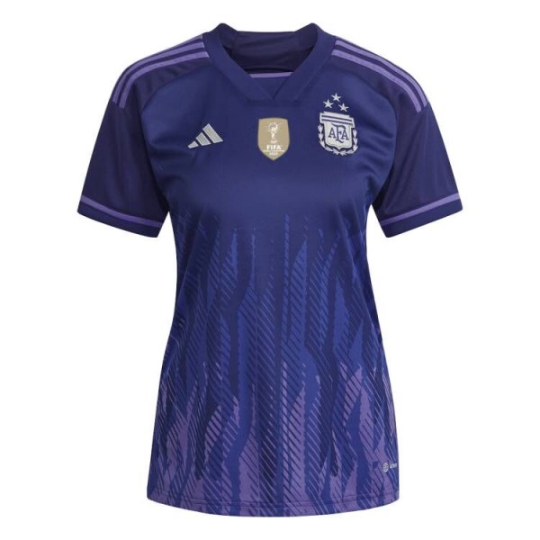 Women's Replica Argentina Three Stars Champion Edition Away Soccer Jersey Shirt 2022 Adidas - World Cup 2022