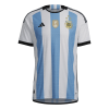 Men's Authentic Argentina Three Stars Champion Edition Home Soccer Jersey Shirt 2022 Adidas - World Cup 2022