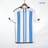 Men's Authentic Argentina Three Stars Champion Edition Home Soccer Jersey Shirt 2022 Adidas - World Cup 2022