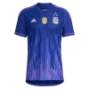 Men's Authentic Argentina Three Stars Champion Edition Away Soccer Jersey Shirt 2022 Adidas - World Cup 2022