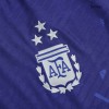 Men's Authentic Argentina Three Stars Champion Edition Away Soccer Jersey Shirt 2022 Adidas - World Cup 2022