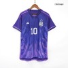 Men's Replica MESSI #10 Argentina Three Stars Away Soccer Jersey Shirt 2022 Adidas - World Cup 2022