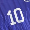 Men's Replica MESSI #10 Argentina Three Stars Away Soccer Jersey Shirt 2022 Adidas - World Cup 2022