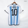 Men's Authentic MESSI #10 Argentina Three Stars Champion Edition Home Soccer Jersey Shirt 2022 Adidas World Cup 2022