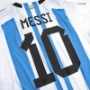 Men's Authentic MESSI #10 Argentina Three Stars Champion Edition Home Soccer Jersey Shirt 2022 Adidas World Cup 2022