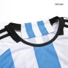 Men's Replica MESSI #10 Argentina Three Stars Champion Edition Home Soccer Jersey Shirt 2022 Adidas