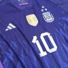 Men's Authentic Messi #10 Argentina Away Soccer Jersey Shirt 2022 Adidas World Cup 2022