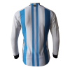 Men's Authentic Argentina Home Soccer Long Sleeves Jersey Shirt 2022 Adidas